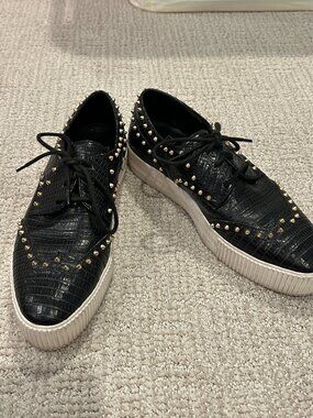 Ash platform studded sneakers
